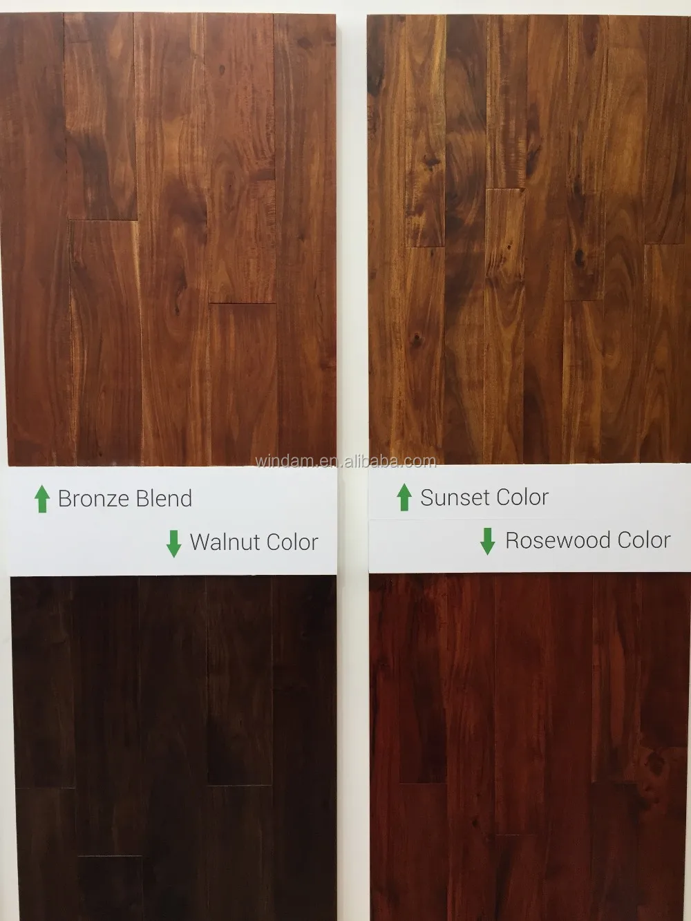 Rosewood Color Stain Real Strong Wear Acacia Top Layer Wood Flooring ...