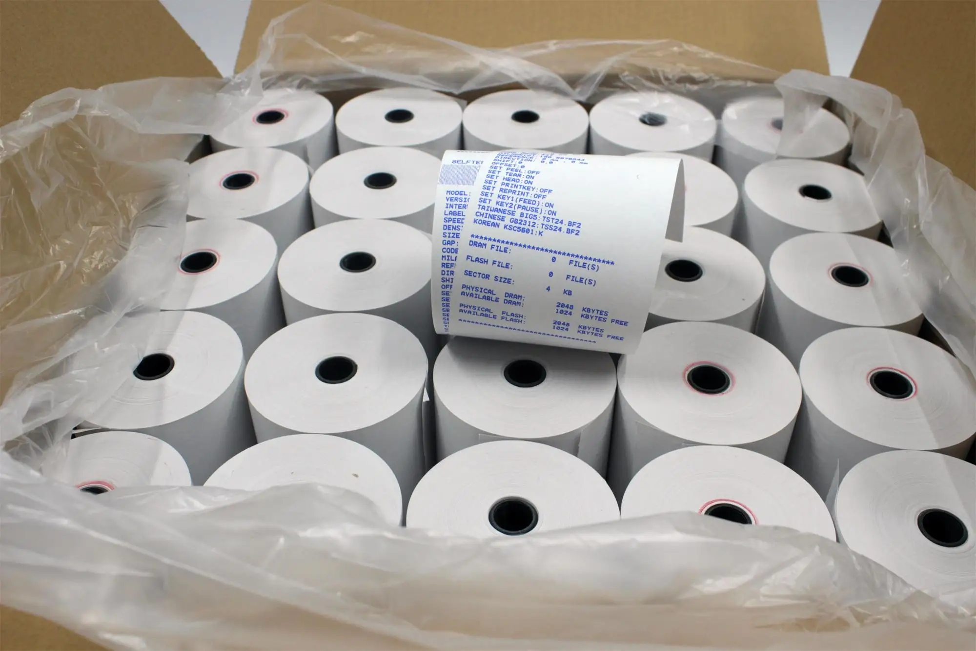 57mm Thermal Paper Roll Factory Thermal Paper 57mm X 50mm Blue Image