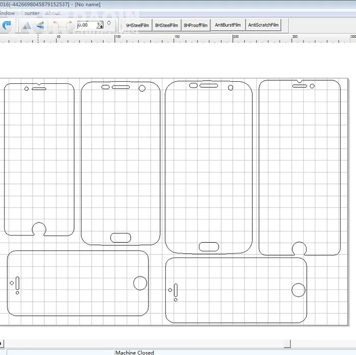 Laser Cutting Machine Plastic Film A4 Mobile Screen Protector Maker