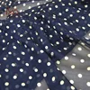 Ecofriendly High Quality Bulk Custom Design Polka Dot Printed 6mm Silk Chiffon Fabric