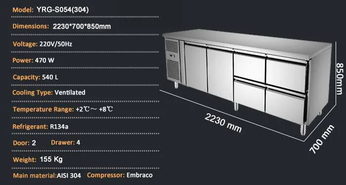 Restauratnt Commercial Kitchen -70 degrees freezer/freezer plant