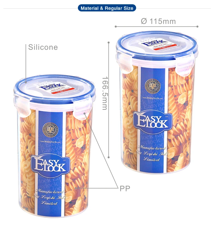 Tall Round Plastic Cylinder Airtight Storage Containers With Lids Buy