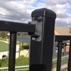 Zinc Coated Fence Tube Square Post Wall Mount Railing Bracket