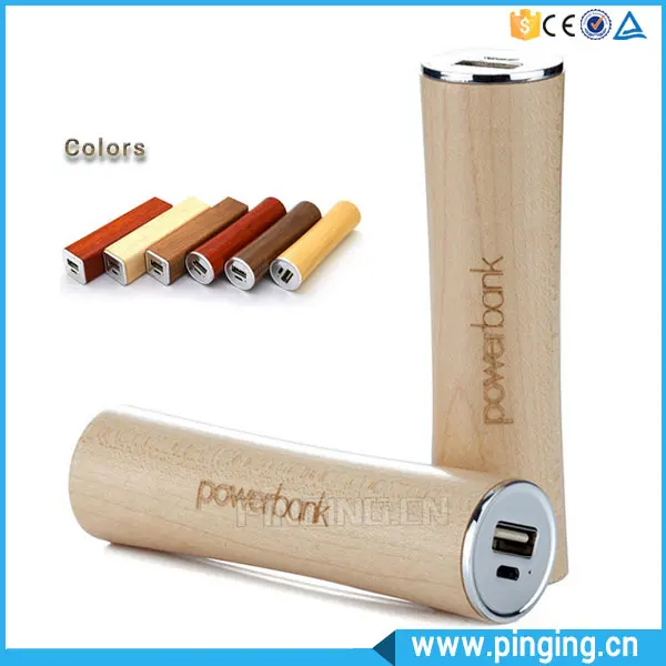 Powerbank 2016 Unique Design Ultra Slim Wooden Portable Charger Power Bank, Rohs Power Bank 2600mah