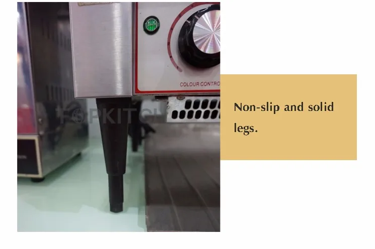 High Efficiency Kitchen Using CE Approved Stainless Steel Electric Conveyor Belt Toaster