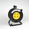 4x16A sockets 25M rubber electric extension Power Cords retractable Germany type cable reel