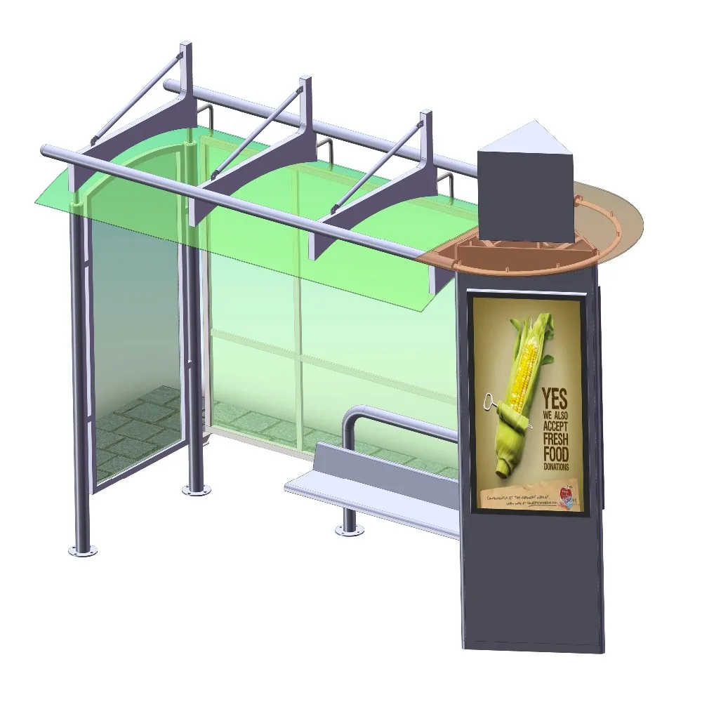 product-YEROO-Solar bus stop shelter modern design bus shelter-img-3