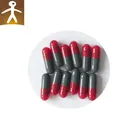 Red and Black Hard Gelatin vacant Capsules Shell Size 00 0