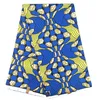 Nice blue color custom wax print fabrics wholesale bale high quality super hollandais cotton women clothing wholesale A1046