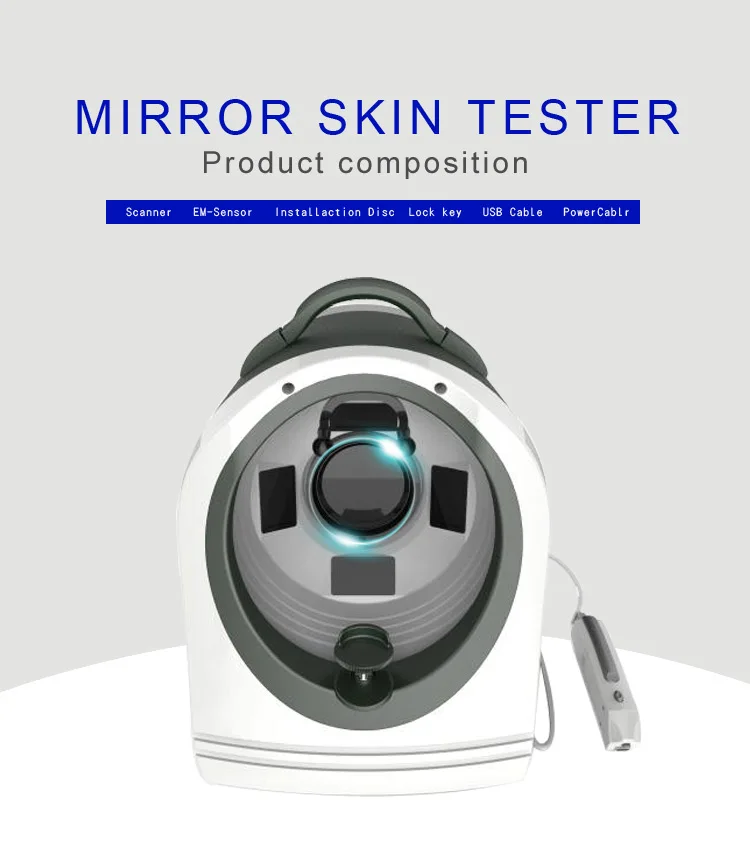 Magic mirror digital testing professional skin analysis/skin analyzer machine