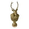 Home deco christmas antique silver animal deer figurine nativity figurines