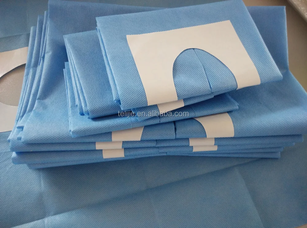 Disposable Medical Fenestrated Surgical Drape With Hole, View Surgical