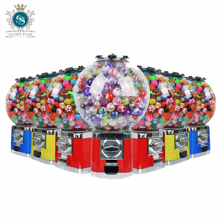 Large Globe Gumball Bubble Vending Machine With Removable Cash Box