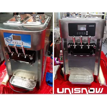 Unisnow Rb1119a Countertop Rainbow Soft Serve Ice Cream Machine