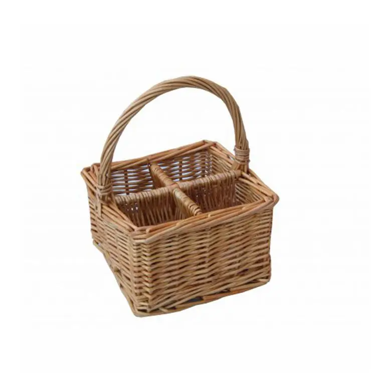 wicker wine carrier basket