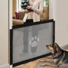 Strong Dog Playpen Pet Mesh Gate Dog Portable Fence Pet Mesh Door Cat Safety Gate