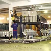 Second hand Refrigeration Foaming Line (door or cabinet) with Ground-guide-railway revolving