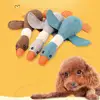 Plush Pet Dog Chew Toys Cute Wild Goose Design Puppy Cats Squeaky Toy Wear Resistant Squeaker Accessories for Dogs Teeth Healthy