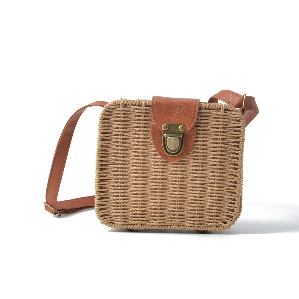 Women Bag Candy Color Square Straw Bag Small Single Shoulder Bags Buy