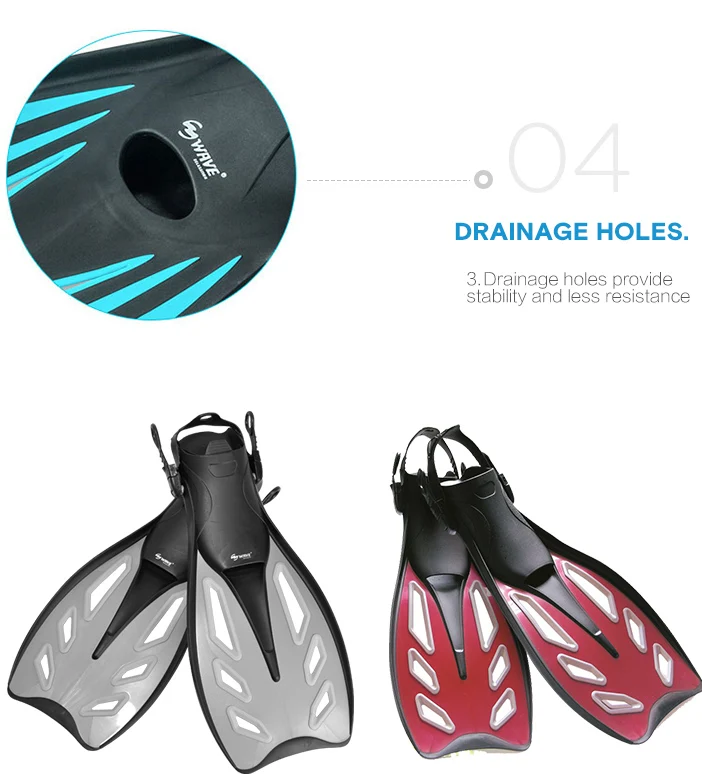 Professional Diving Gear Tpr Adjustable Long Blade Free Diving Fin