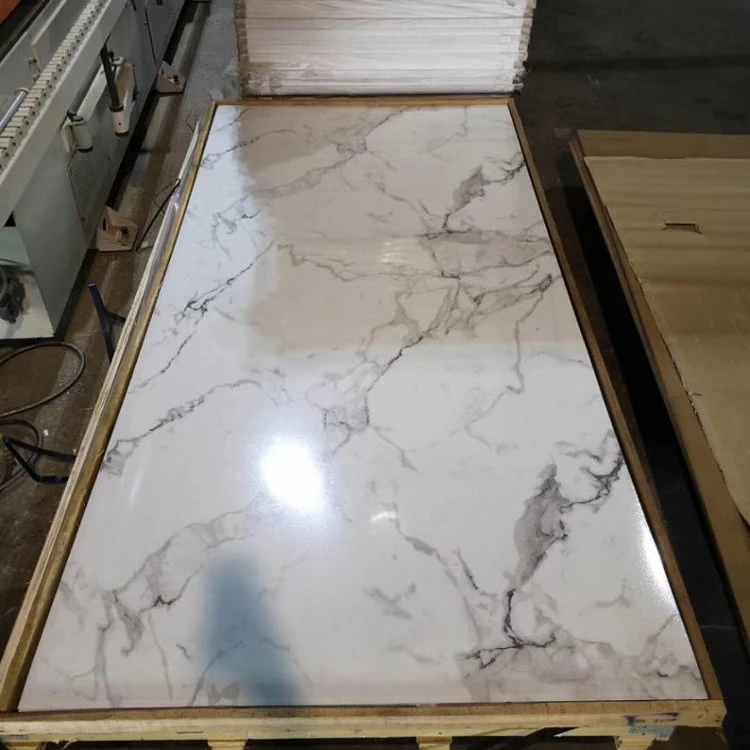 Popular Marble Design Hpl Glossy High Pressure Laminate Phenolic Hpl