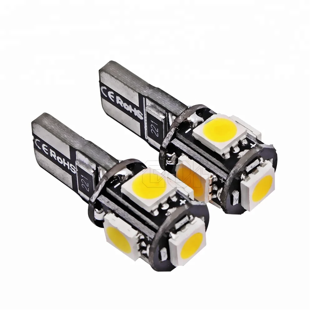 Wholesale price LED Canbus 5SMD 5050 T10 Led Bulb Auto Interior Light 12 V 6000K