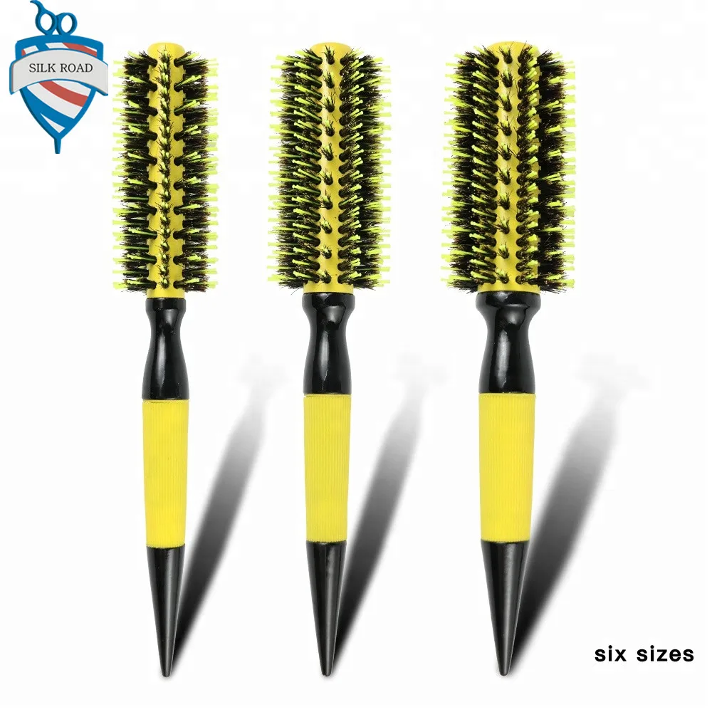 New Style High Quality Nylon Soft Bristle Anti Static Silicone Round