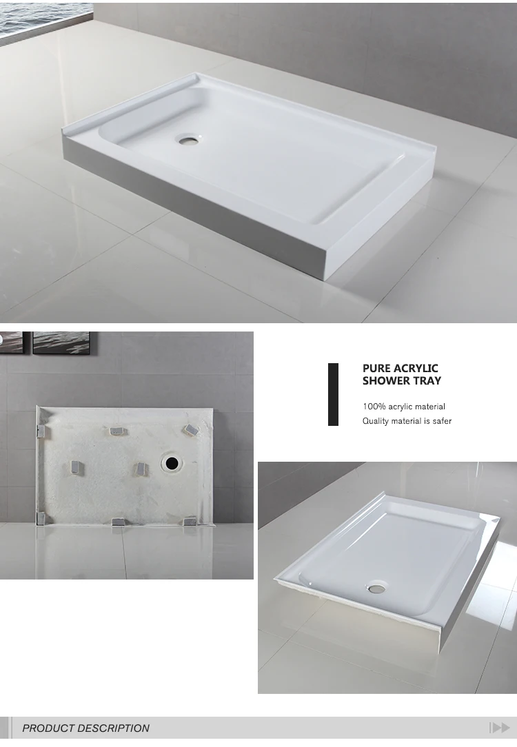 High Quality Cheap 48" X 32" Cupc Antislip Bottom Acrylic Shower Tray