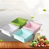 DIY Kitchen Fridge Space Saver Organizer Slide Shelf Rack Holder Storage Plastic