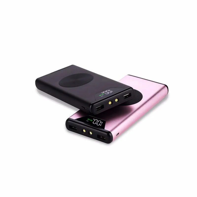 Universal mobile charger power bank QI Wireless charger 5V 2.1 A Output portable wireless charger