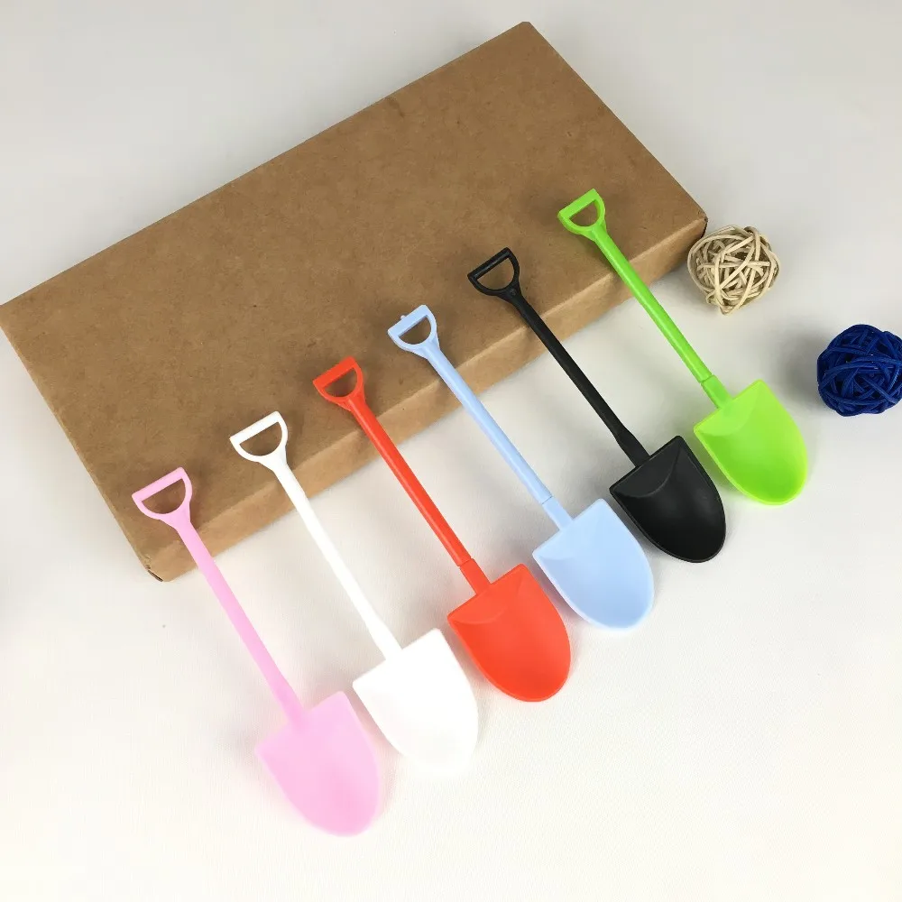 Individually Wrapped Disposable Shovel Shape Plastic Spoon Buy Shovel