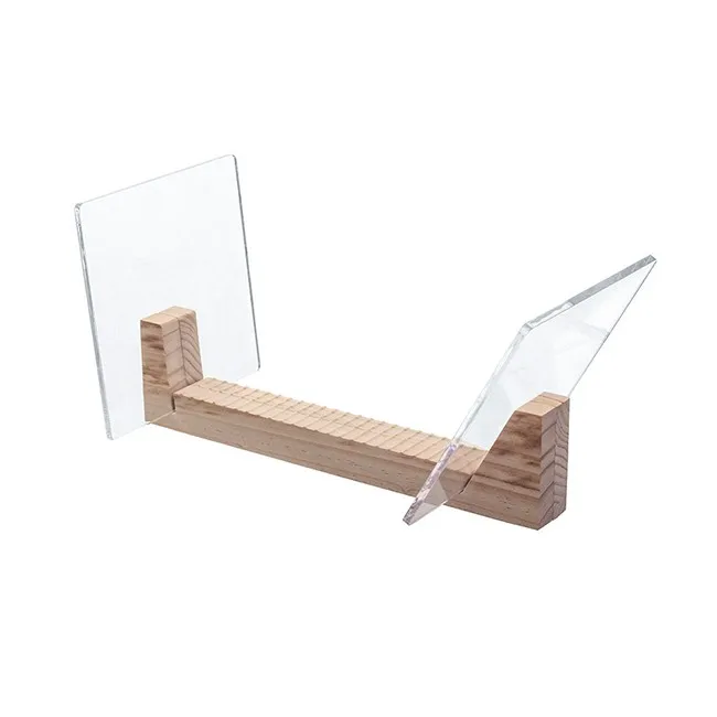 Custom Countertop Disc Holder Wood Base Acrylic Cd Stand Rack Display Buy Acrylic Cd Stand