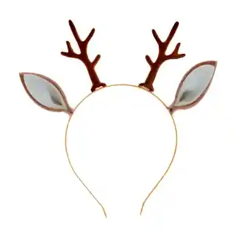 deer antler headband with ears