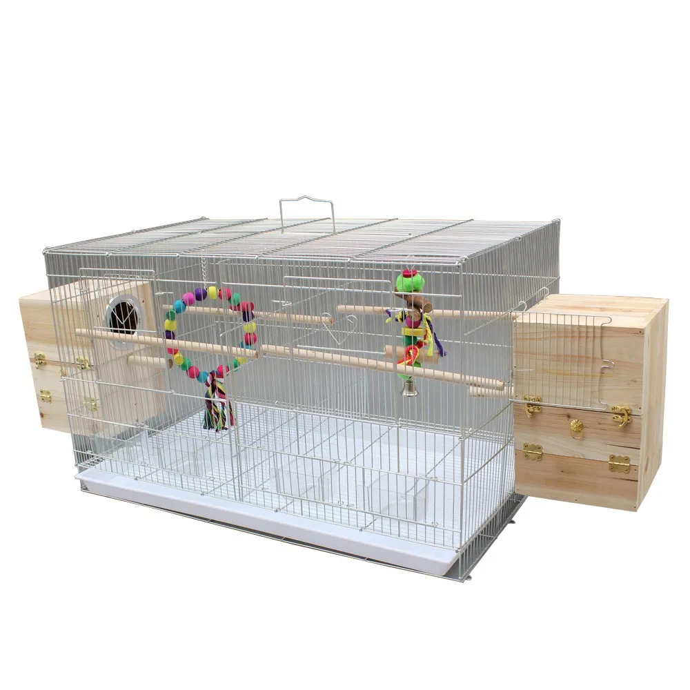 Galvanized Bird Cage Pet Cage With Sliver Zine Surface The Parrot