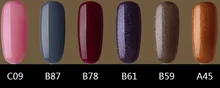 63pcs lot UV Gel Nail Polish for Nail Arts Soak Off Nail Gels including Top Coat