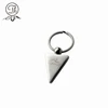 Silver Sharp corners shape key chain for promotion gifts