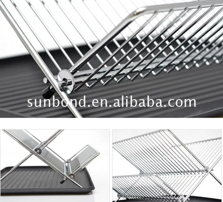 large dish drainer with drip tray cutlery holder kitchen sink rack plate