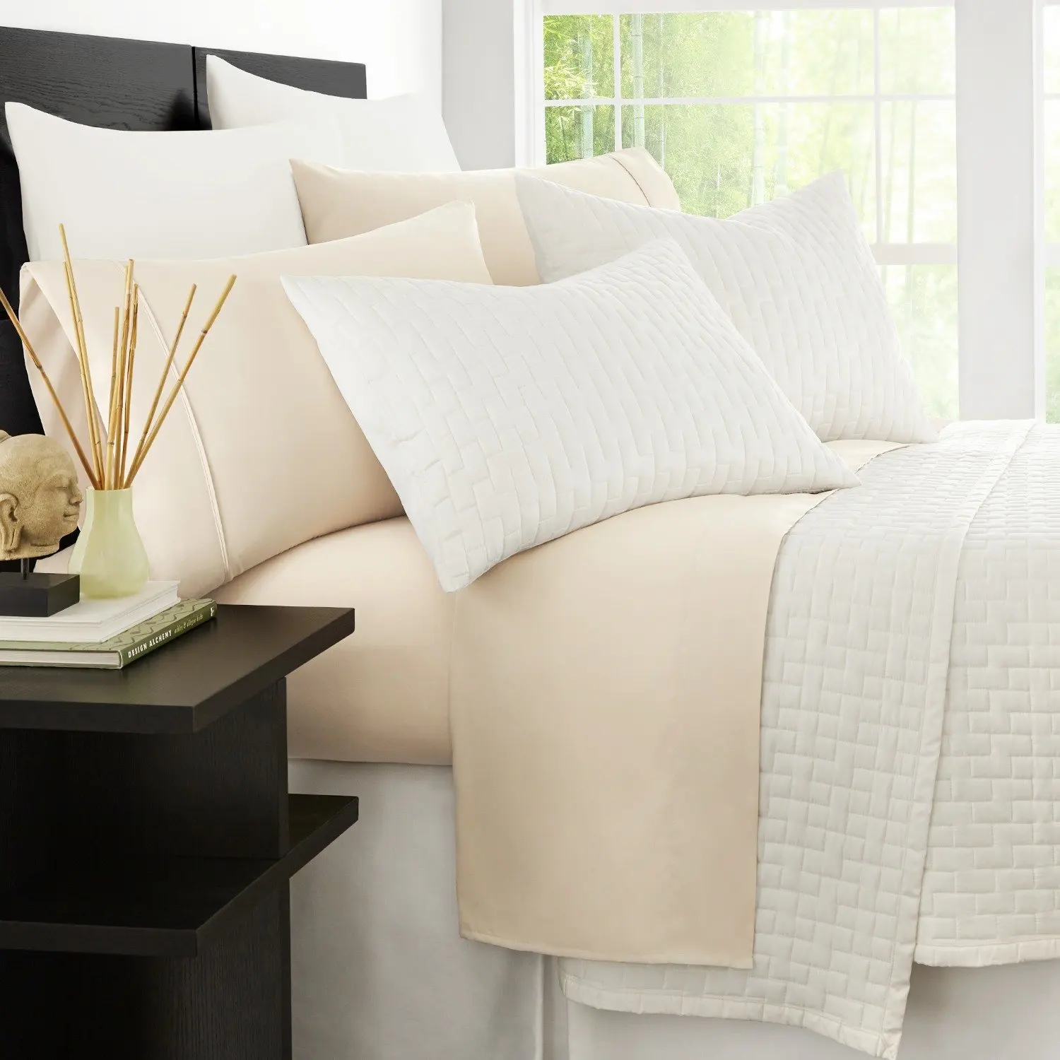 Queen Twin Colormate Brown Townsend Reversible Comforter Complete