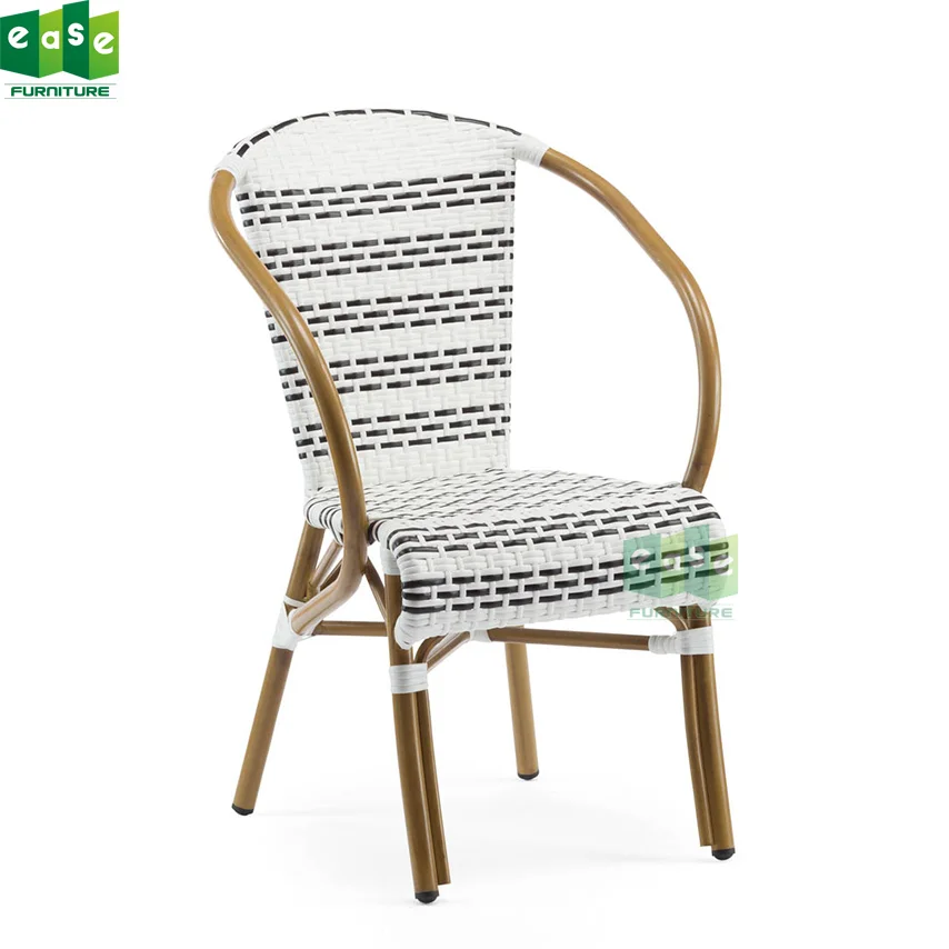 Brand New Elegant Nonwood Aluminum Outdoor Garden White Rattan Swivel