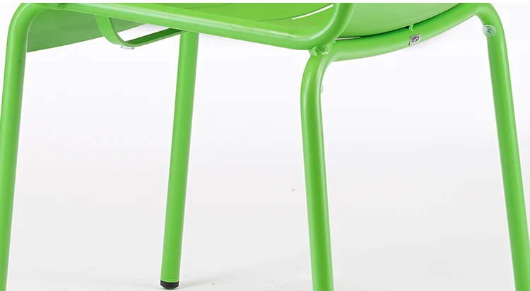 Hot Selling Durable Stable Aluminum Dining  With Arm coffee chair