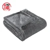 China Factory Wholesale Weighted Home Use Mink Bedding Throw Blankets Solid Color Ultra Soft Flannel Sofa Fleece Blanket
