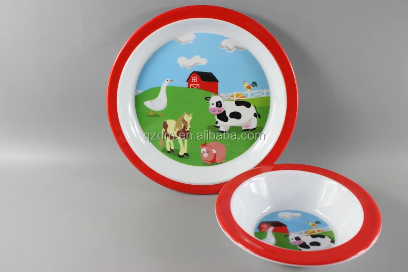 Melamine Kids Plate and Bowl Foodgrade
