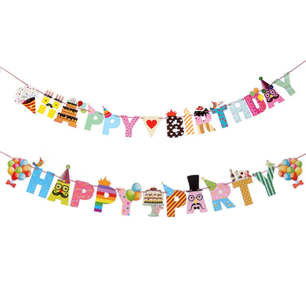 Wholesale Cartoon Cute Decorative Happy Birthday Banner Buy