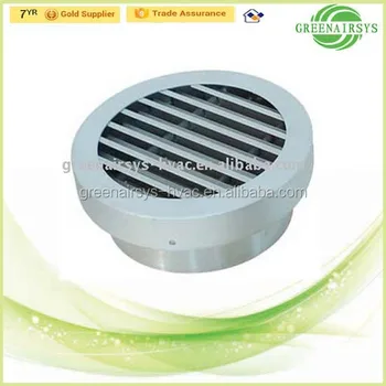 Decorative Circular Outlet Exhaust Air Grille For Ventilation