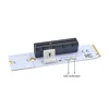 PCI Express PCI-E 4X to NGFF M.2 PCIe Riser Card X4 to M2 Key M Adapter with LED Voltage Indicator for Crypto Mining