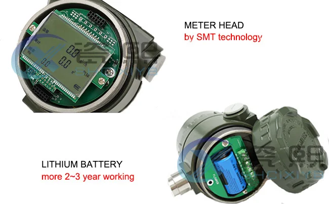 Insertion type vortex flowmeter