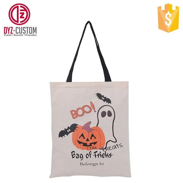 36*48 Cm Customize Halloween Gift Bag Canvas Tote Bag