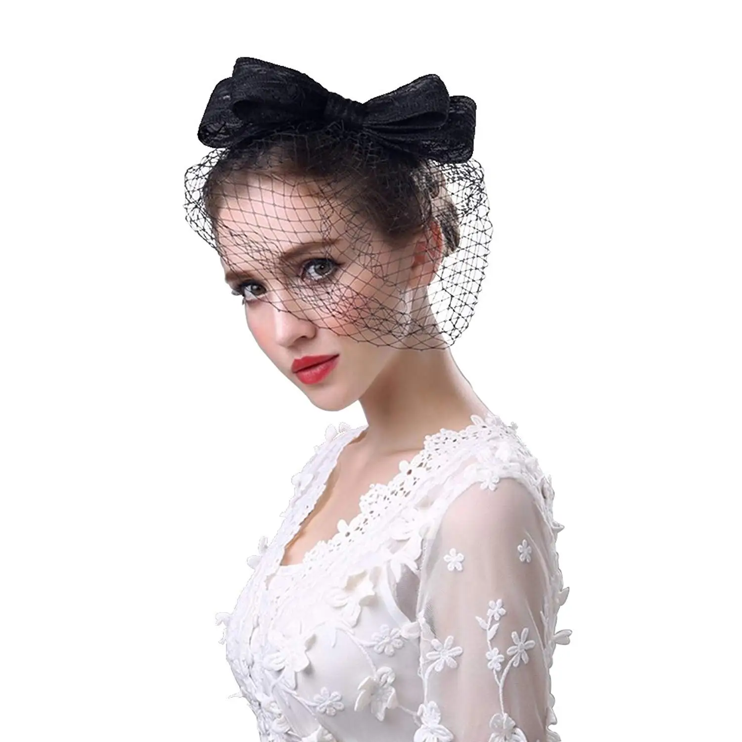 Cheap Black Fascinator Hat With Veil, find Black Fascinator Hat With