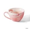 High quality promotional reusable porcelain mug design custom printed creative ceramic marble coffee cup set