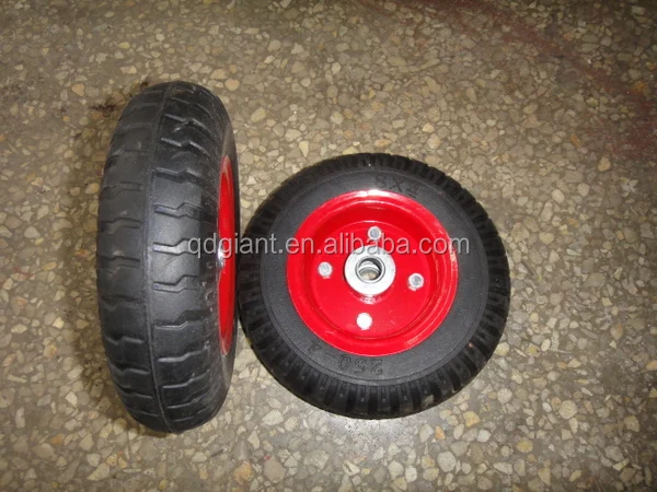 8 inch solid rubber wheels 2.50-4 with steel rim